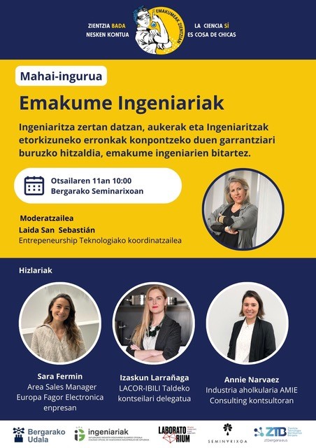 emakume zientzialarien nazioarteko eguneko mahai ingurua emakume zientzialarien nazioarteko eguneko mahai ingurua