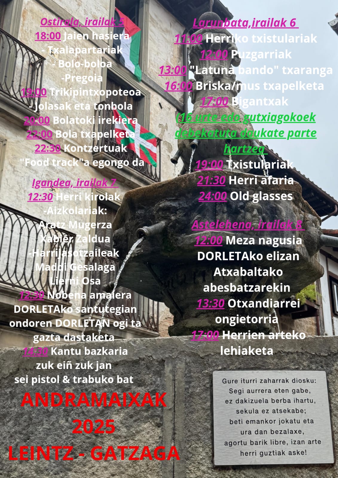 gatzagako jaiak gatzagako jaiak